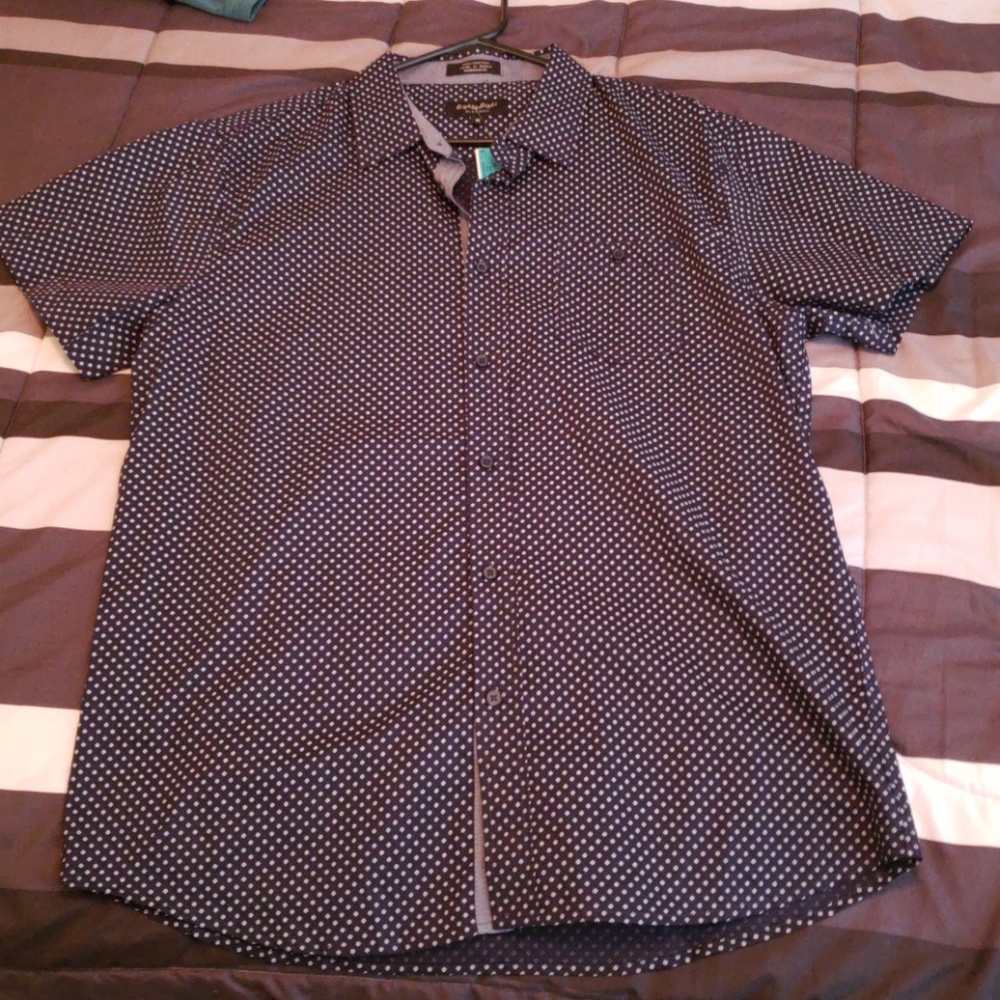 Blue button down